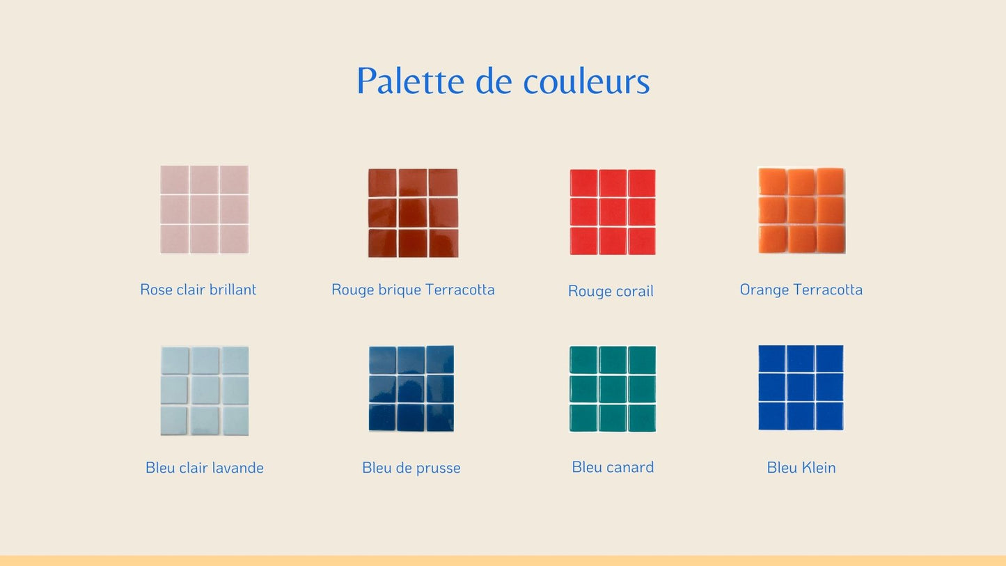 Etagère / Serre-livres en mosaïque sur mesure