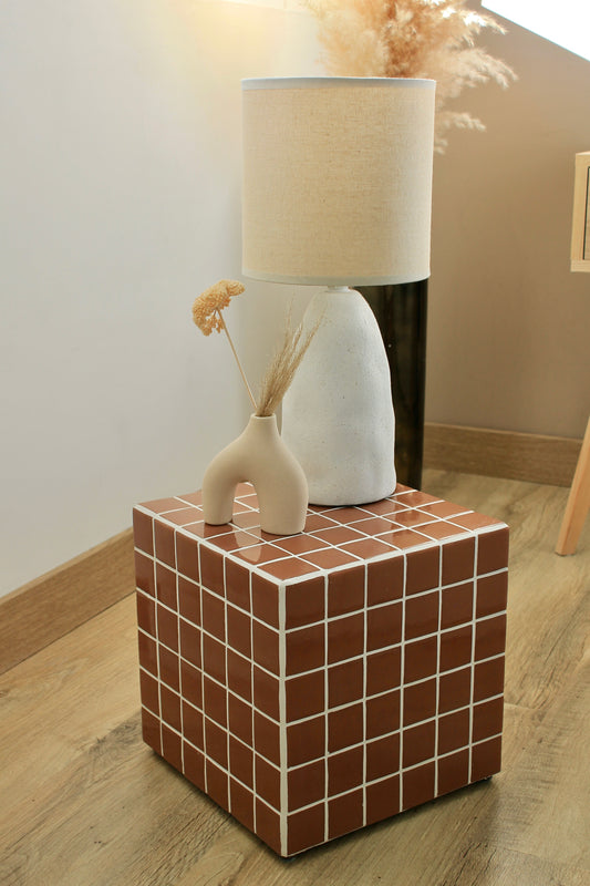 Cube en mosaïque caramel SIENNE