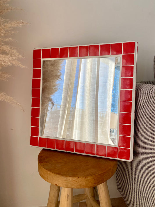 Miroir rouge NAPLES