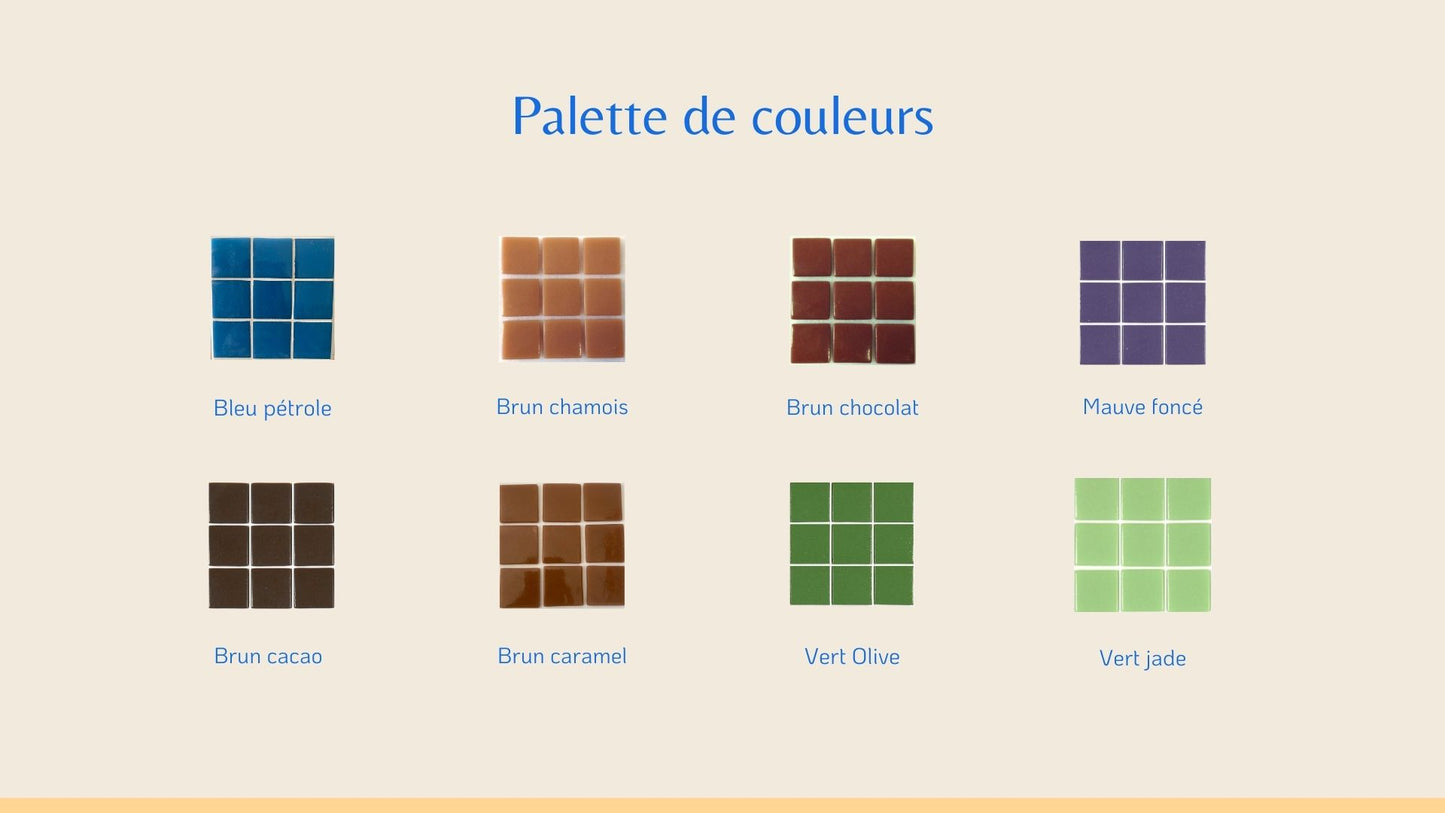 Etagère / Serre-livres en mosaïque sur mesure